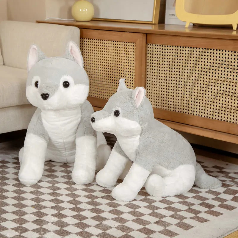 Chien Husky en Peluche